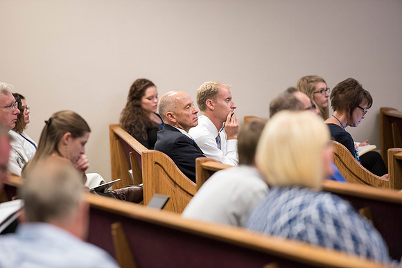 Faculty members come together in preparation of the new school year.