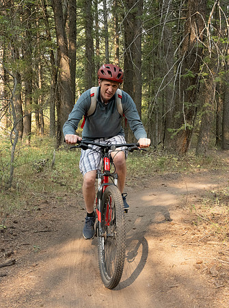 Media Creation Team mountain biking.