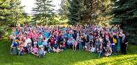 Pathway Worldwide employees and their families gather for a social in Rexburg. 2017