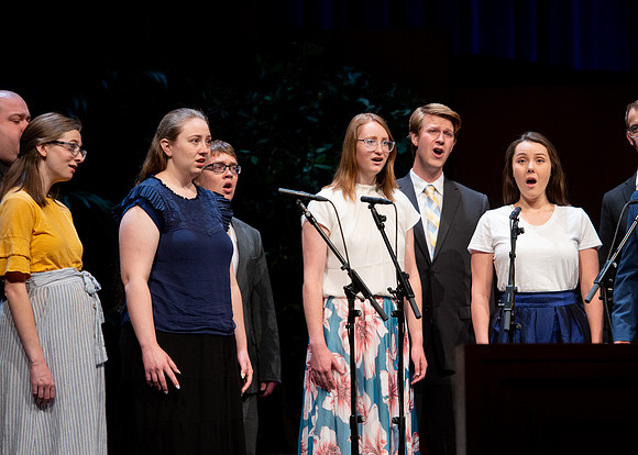 Music program during devotional.
