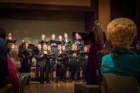 A choir performs a special musical number at the banquet.