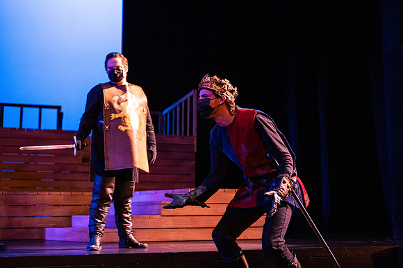 BYU-Idaho theatre department dress rehearsal of Shakespeare's Henry V.
