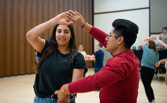 Latin Dance class at the Manwaring Center.