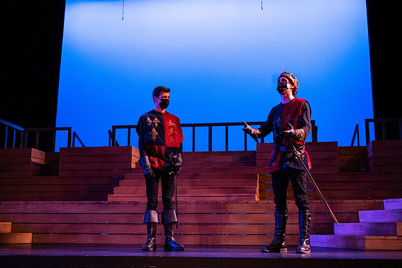BYU-Idaho theatre department dress rehearsal of Shakespeare's Henry V.