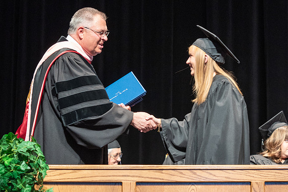 Graduates during Interdisciplinary Studies convocation.