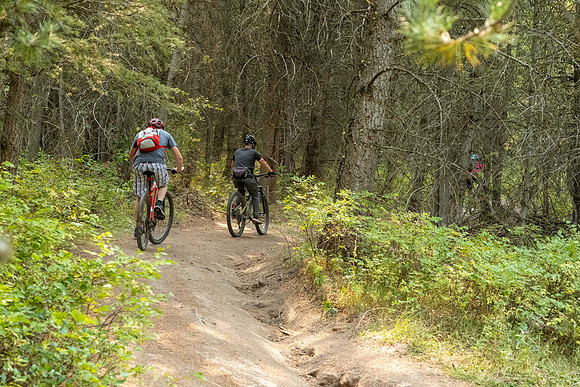 Media Creation Team mountain biking.