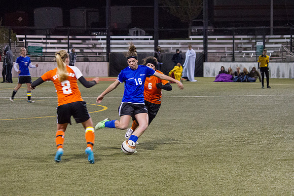BYU-Idaho students play competitive soccer at the 4-plex on BYU-Idaho campus