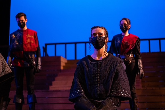 BYU-Idaho theatre department dress rehearsal of Shakespeare's Henry V.