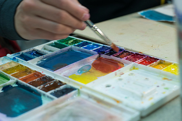 Nolan Parson's Watercolor Art class.