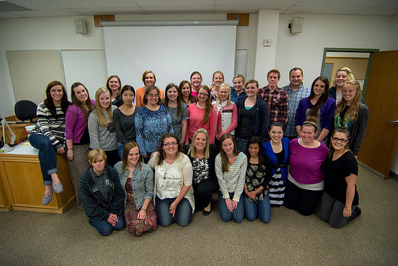 Jillisa Cranmer teaches Early Child Development at Brigham Young University-Idaho. Students also take lead and teach eachother as well.