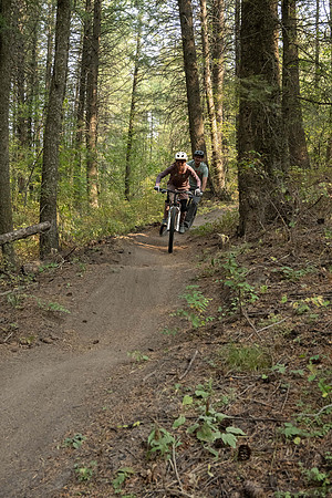 Media Creation Team mountain biking.
