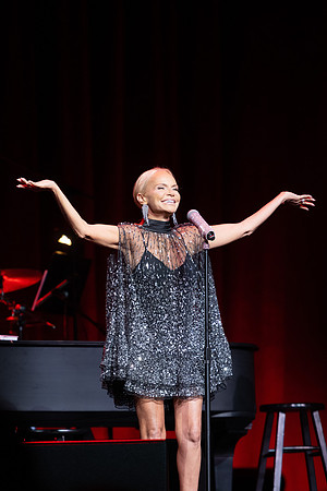 Kristin Chenoweth preforms Center Stage at the BYUI auditorium.