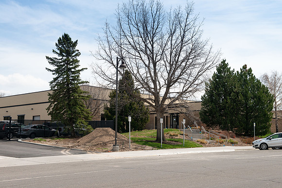 The Auxiliary Services Building is under construction and renovation to become the ETC building.