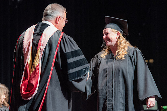 Graduates during Interdisciplinary Studies convocation.