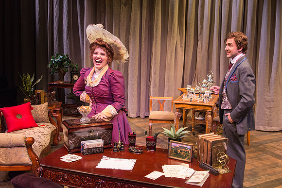 The cast of Brigham Young University-Idaho's production of "The Importance of Being Earnest" pose scenes and moments from the performance.
