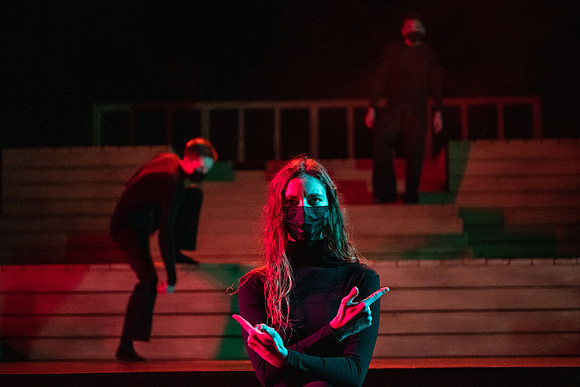 BYU-Idaho theatre department dress rehearsal of Shakespeare's Henry V.