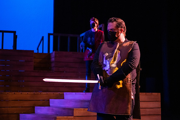 BYU-Idaho theatre department dress rehearsal of Shakespeare's Henry V.