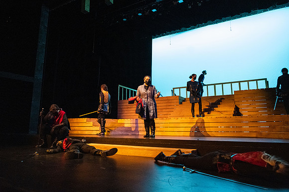 BYU-Idaho theatre department dress rehearsal of Shakespeare's Henry V.