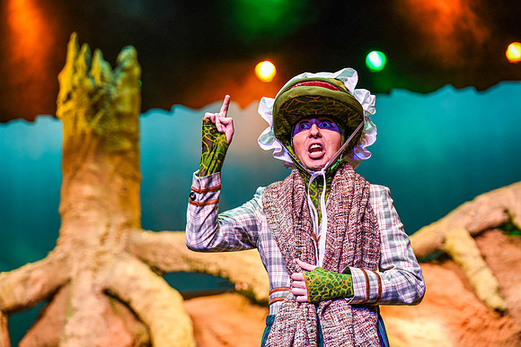 The theatre department's dress rehearsal of the Wind in the Willows in the Snow Drama Theatre.