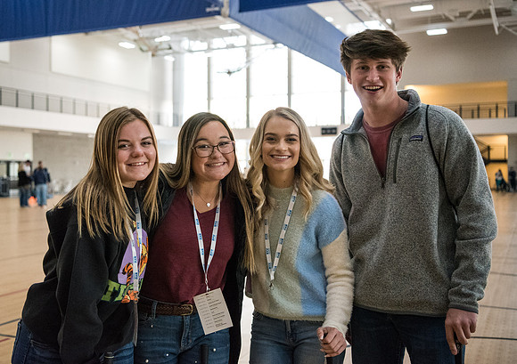 Prospective students and parents tour campus and participate in various activities. Fall Semester.