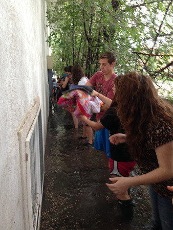 July 15, 2014 Over an inch of rain in less than an hour created a flash flood through Rexburg streets, through a few BYU-Idaho buildings and also flooded several students basement apartments. The even