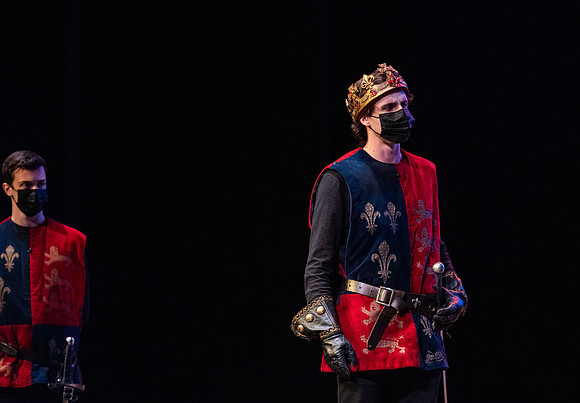 BYU-Idaho theatre department dress rehearsal of Shakespeare's Henry V.