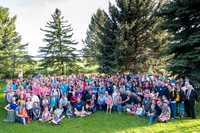 Pathway Worldwide employees and their families gather for a social in Rexburg. 2017