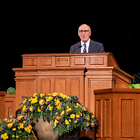 Photos from Elder Arnfulo Valenzuela's devotional.