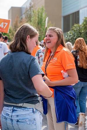 BYUI students return to campus for the Fall 2021 semester. New Freshman participate in Get Connected with their I-Groups on move-in day.