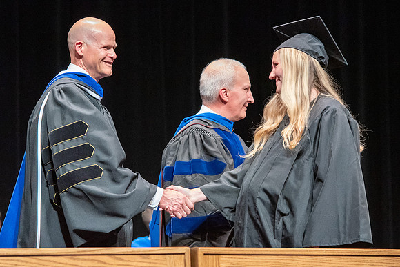 Graduates during convocation of the College of Physical Sciences and Engineering.