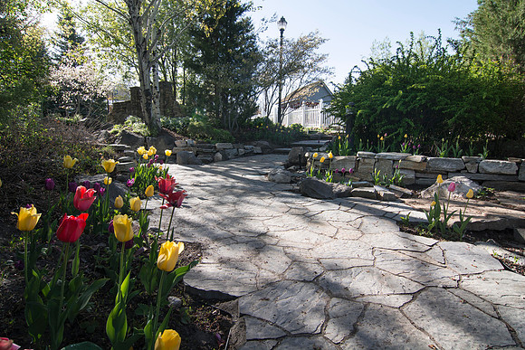 The beautiful gardens on campus during the 2014 Spring Semester.