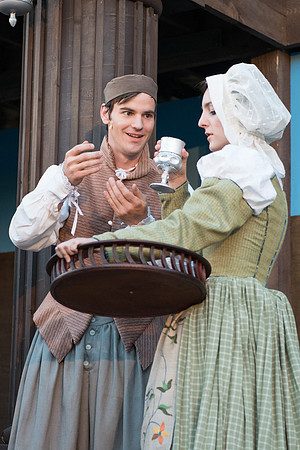 Brigham Young University-Idaho's production of The Shomaker's Holiday performed out in the amphitheatre in front of the McKay Library.