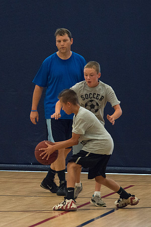 Early morning basketball.