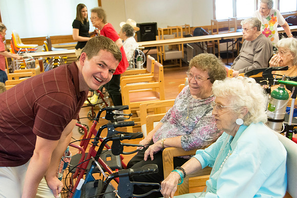 Dancers visit a Convalescent Center in Green River Wyoming.