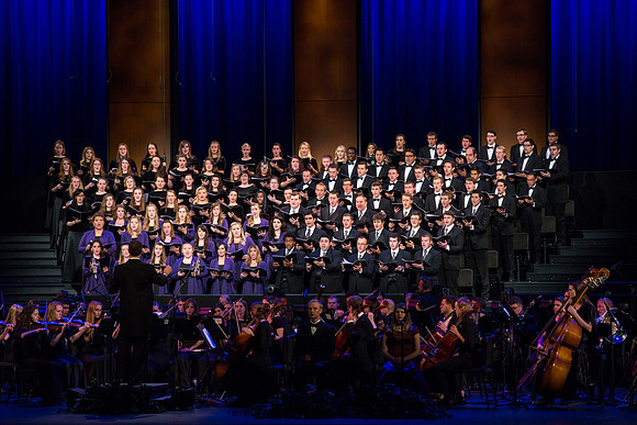 A BYU-Idaho Sacred Music Production performed in the BYU-Idaho Center, conducted by Dallin Hansen and written by Daniel Gawthrop.