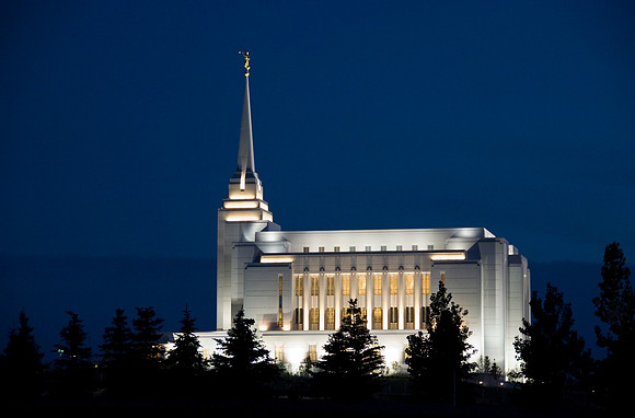 Dusk Rexburg Temple