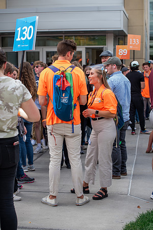 BYUI students return to campus for the Fall 2021 semester. New Freshman participate in Get Connected with their I-Groups on move-in day.