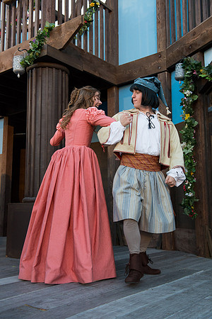 Brigham Young University-Idaho's production of The Shomaker's Holiday performed out in the amphitheatre in front of the McKay Library.