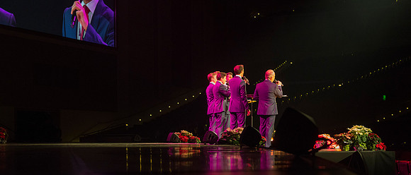 BYU-Idaho Choirs and Orchestra perform at A BYU-Idaho Christmas Concert featuring The King Singers.