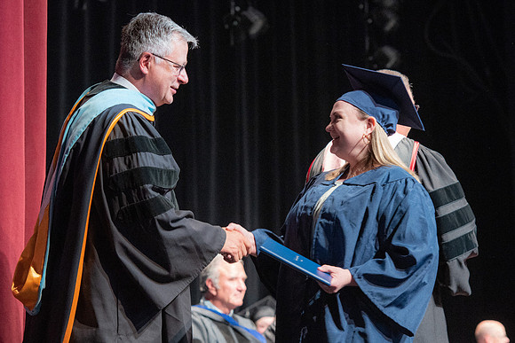 Graduates during Interdisciplinary Studies convocation.