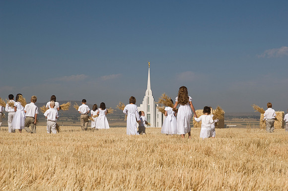 Children in the wheat fields- AUG 2007