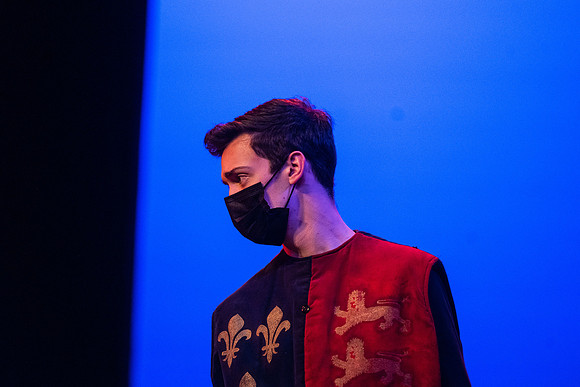 BYU-Idaho theatre department dress rehearsal of Shakespeare's Henry V.