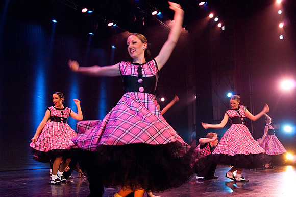 Students perform in dress rehearsal of Extravadance dance performance- Jul 2010