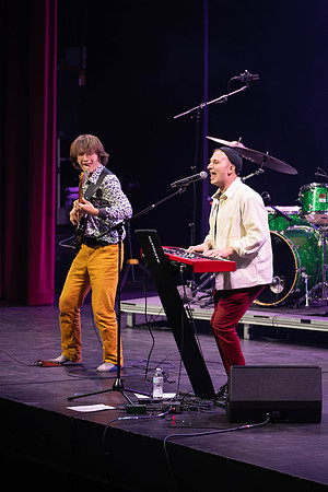 Jacob Kahlil gives a lively performance at BYUI, in the Hart Auditorium.