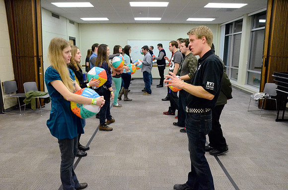 Students new and old come to play and make new friends.