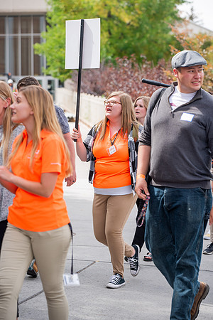BYUI students return to campus for the Fall 2021 semester. New Freshman participate in Get Connected with their I-Groups on move-in day.