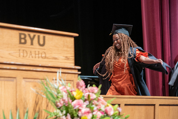 Graduates during Interdisciplinary Studies convocation.