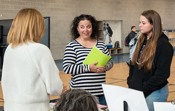 Prospective students learn about the academic departments at BYU-Idaho during Campus Day.