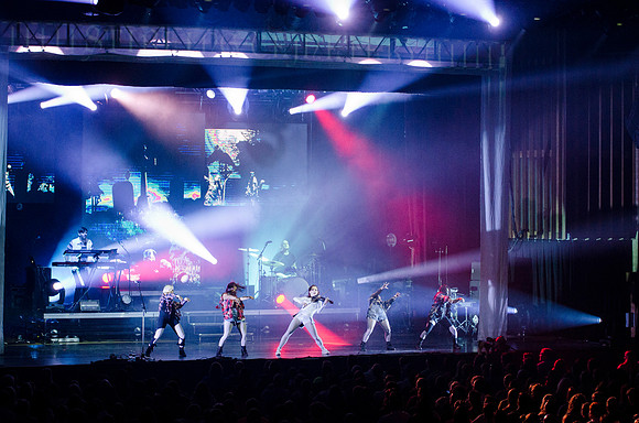 Lindsey Stirling at BYU-Idaho. A classically trained violinist from Gilbert, AZ, Lindsey has entered a futurist world of electronic big beats and animation, leaping through the music industry with ove