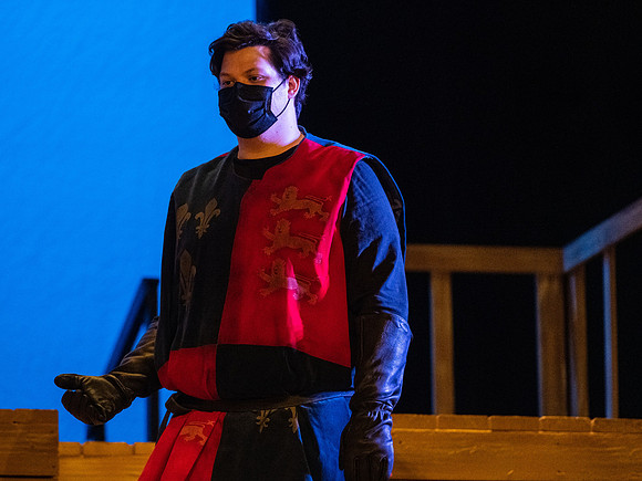 BYU-Idaho theatre department dress rehearsal of Shakespeare's Henry V.